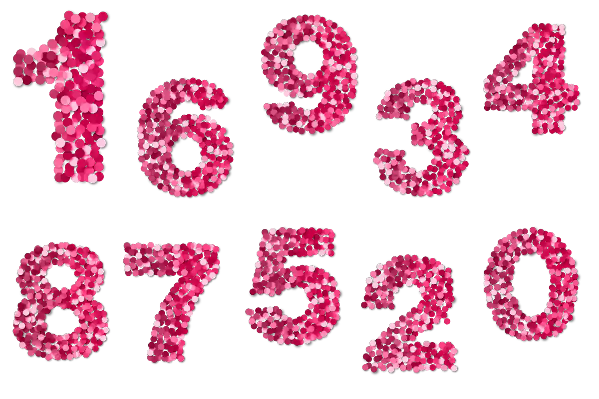 number design png file download 