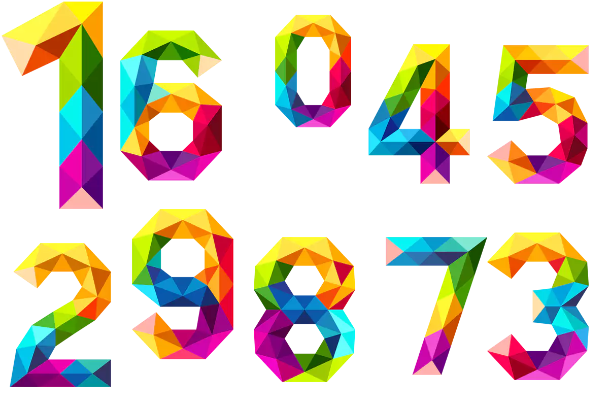 number design png file download 