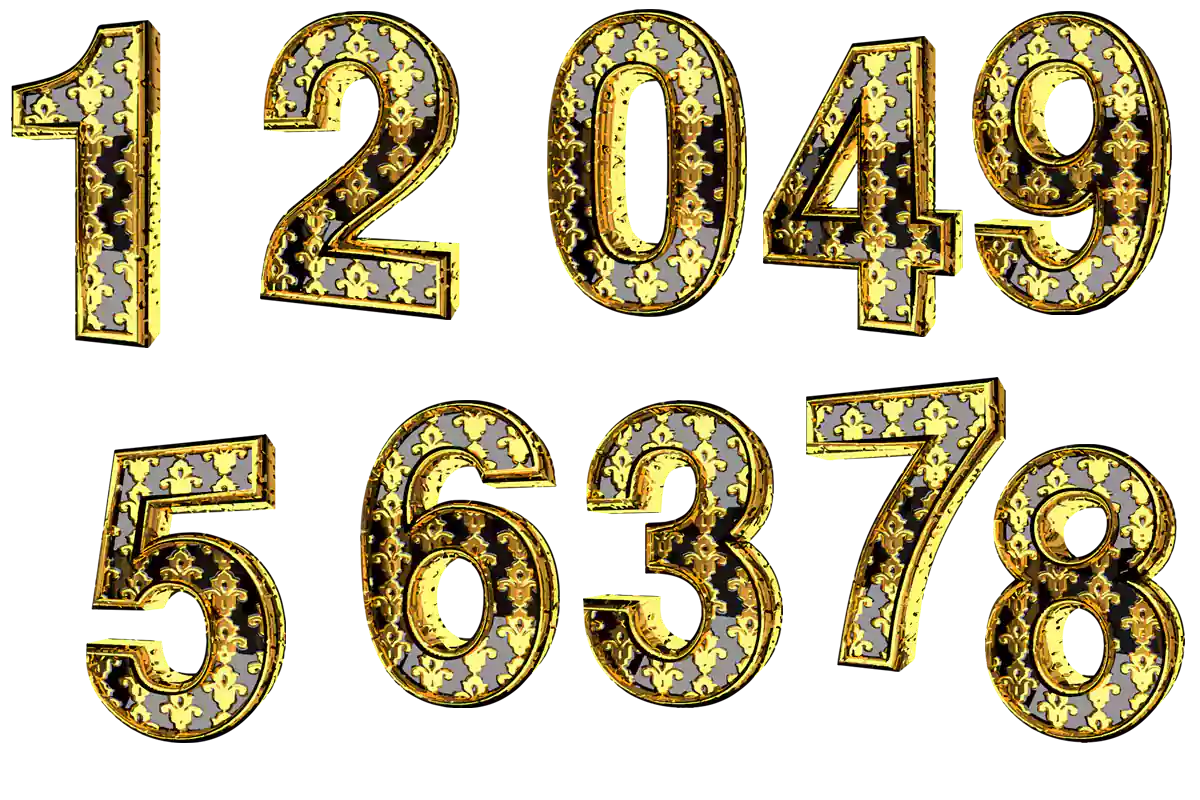 number design png file download 