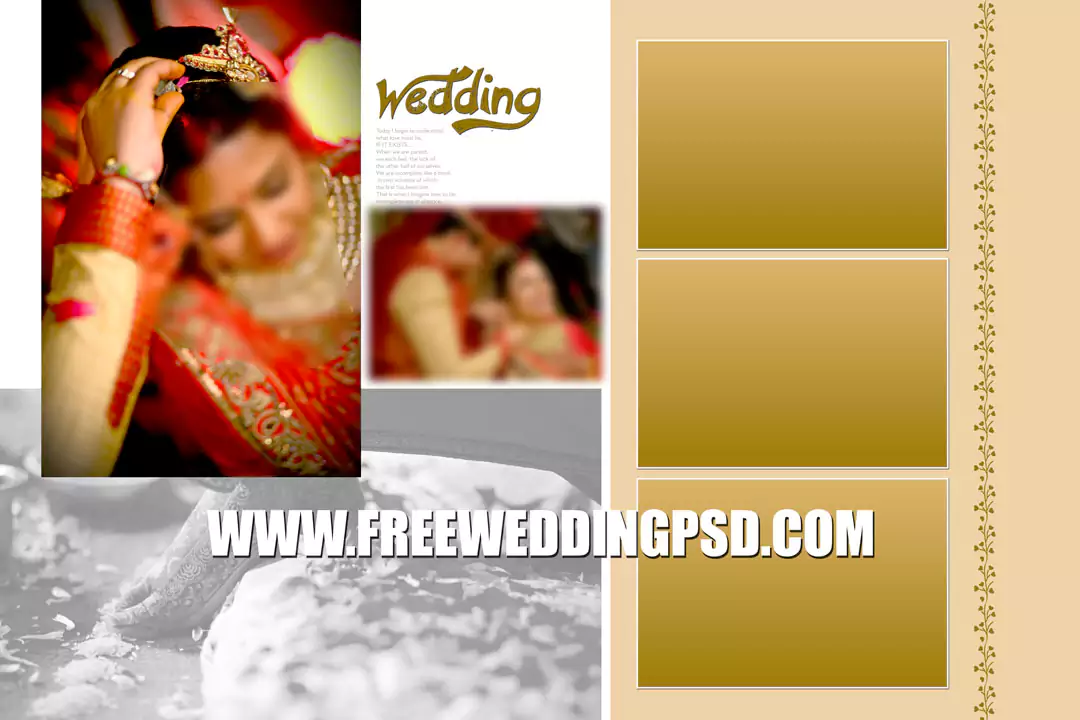 16×24 Wedding Album PSD