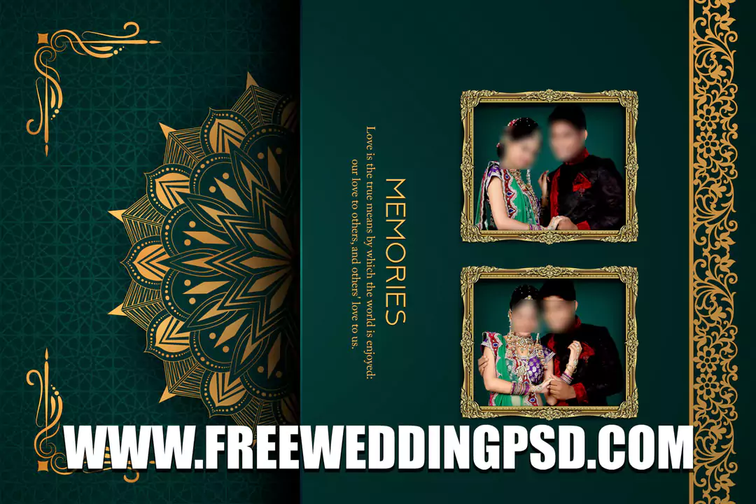 new wedding album pad design psd