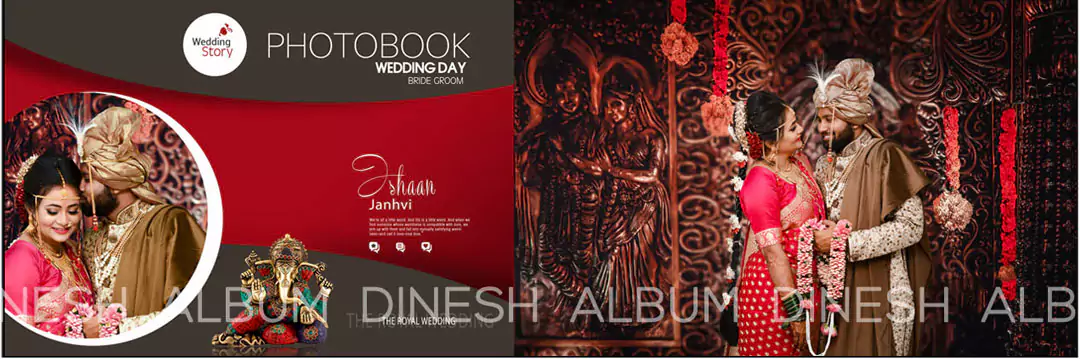 12×36 Wedding Album PSD Download