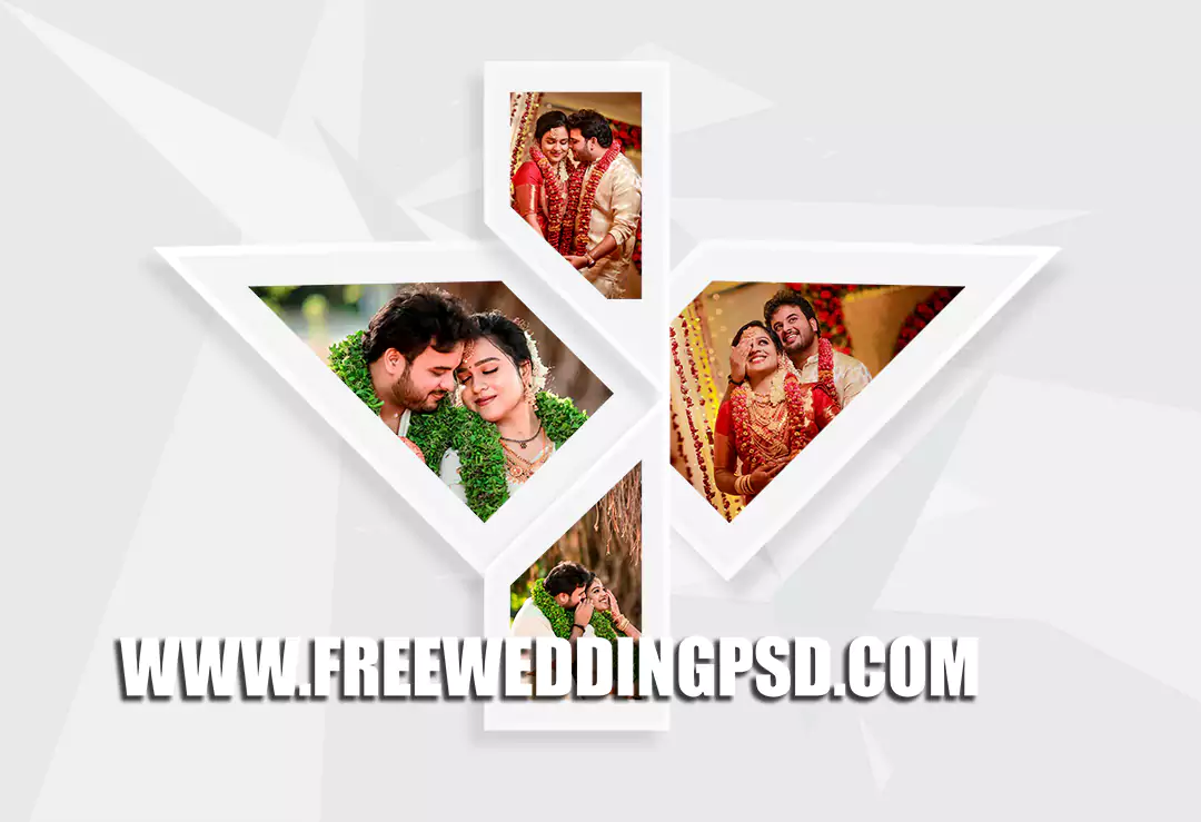 New wedding collage psd free Download