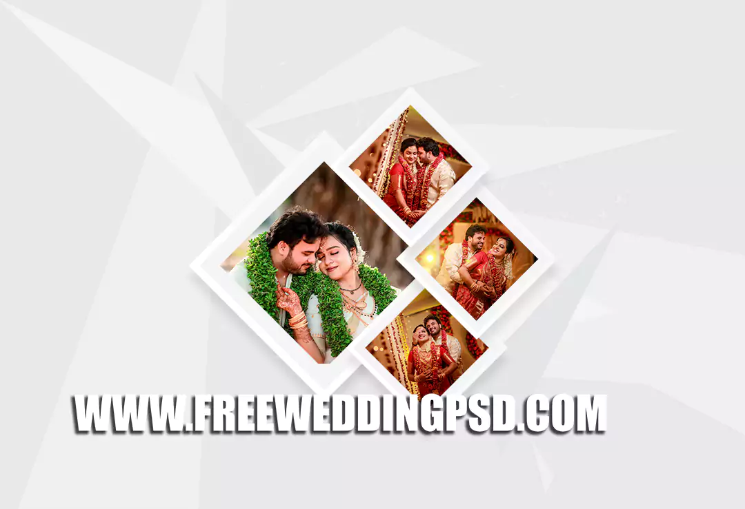 New wedding collage psd free Download