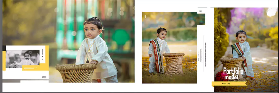 Birthday Album Design PSD Free Download 12X36