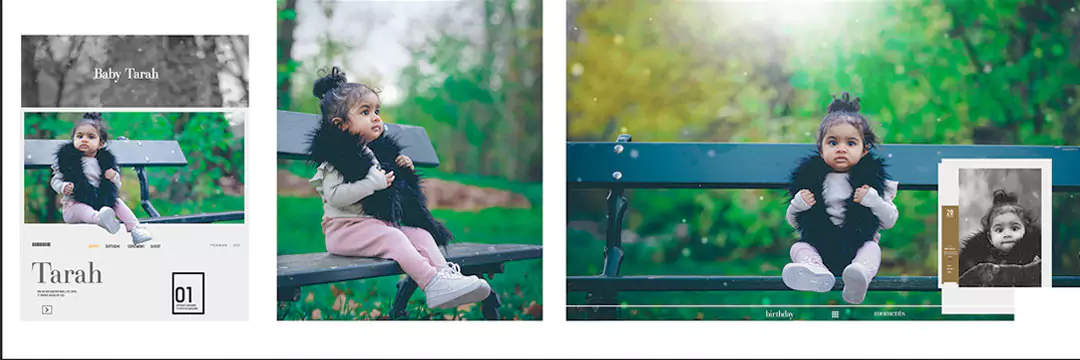 Birthday Album Design PSD Free Download 12X36