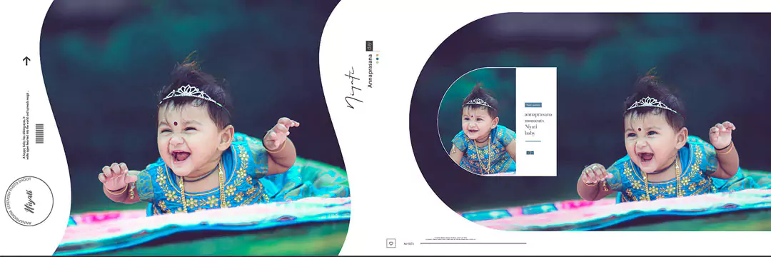 Birthday Album Design PSD Free Download 12X36