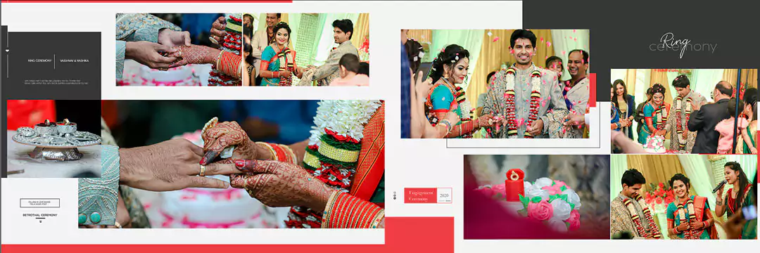 bride and groom wedding album designer