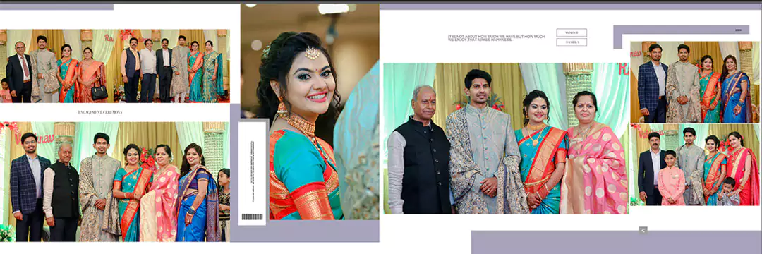 bride and groom wedding album designer