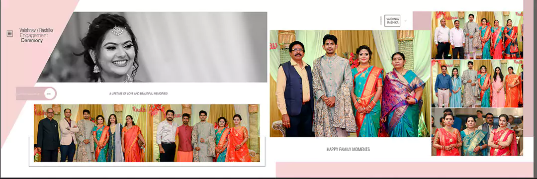 bride and groom wedding album designer