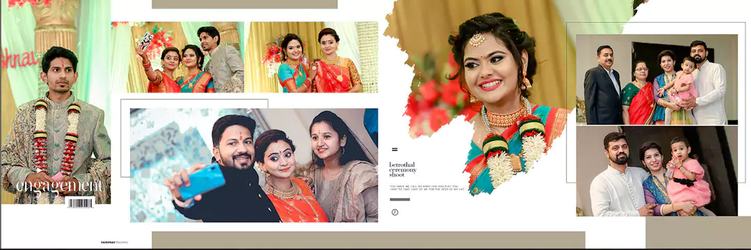 bride and groom wedding album designer