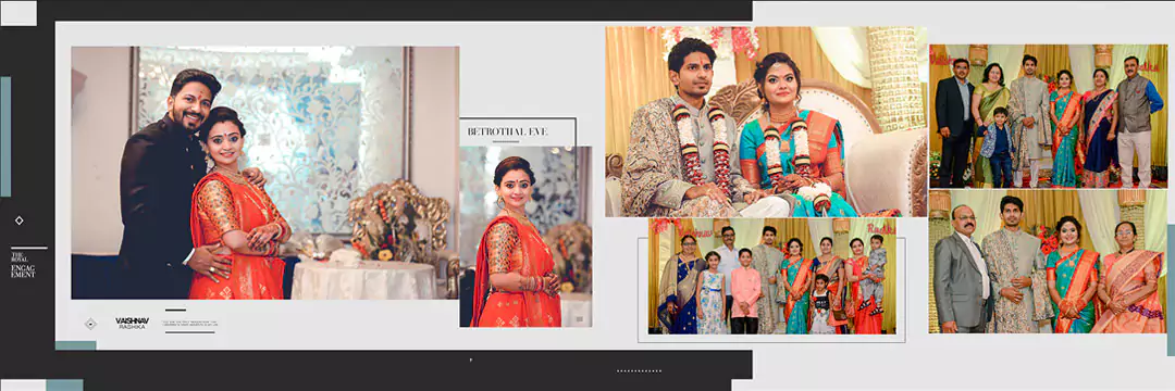 bride and groom wedding album designer