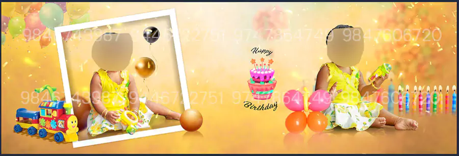 Birthday Album Design PSD