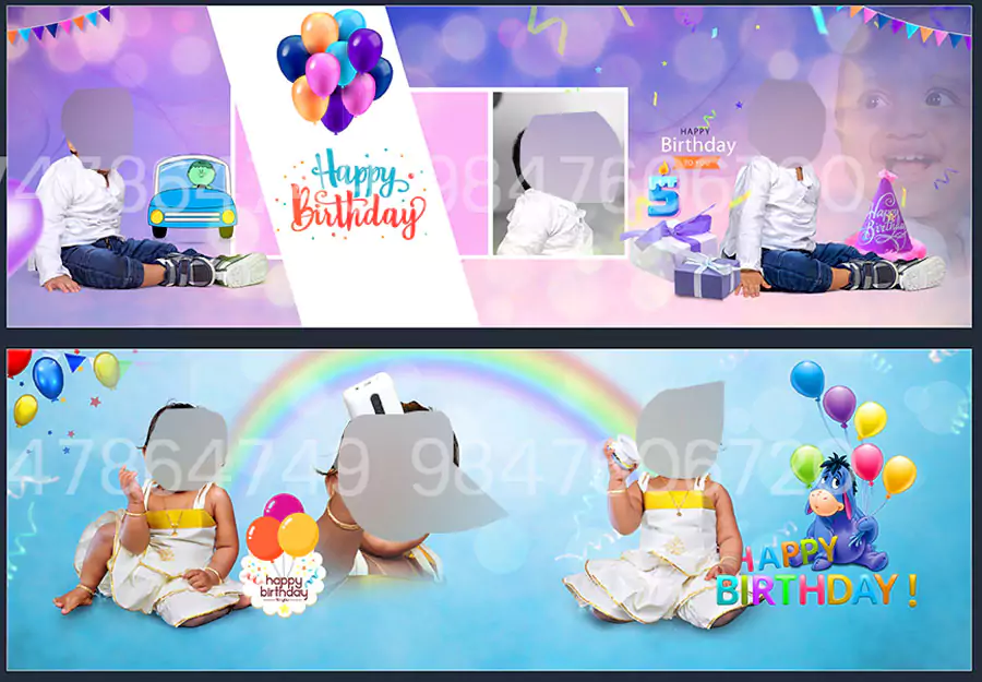 Birthday Album Design PSD