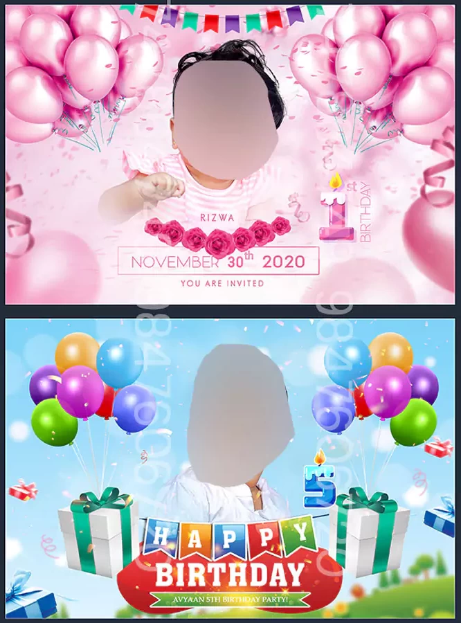 Birthday Album Design PSD