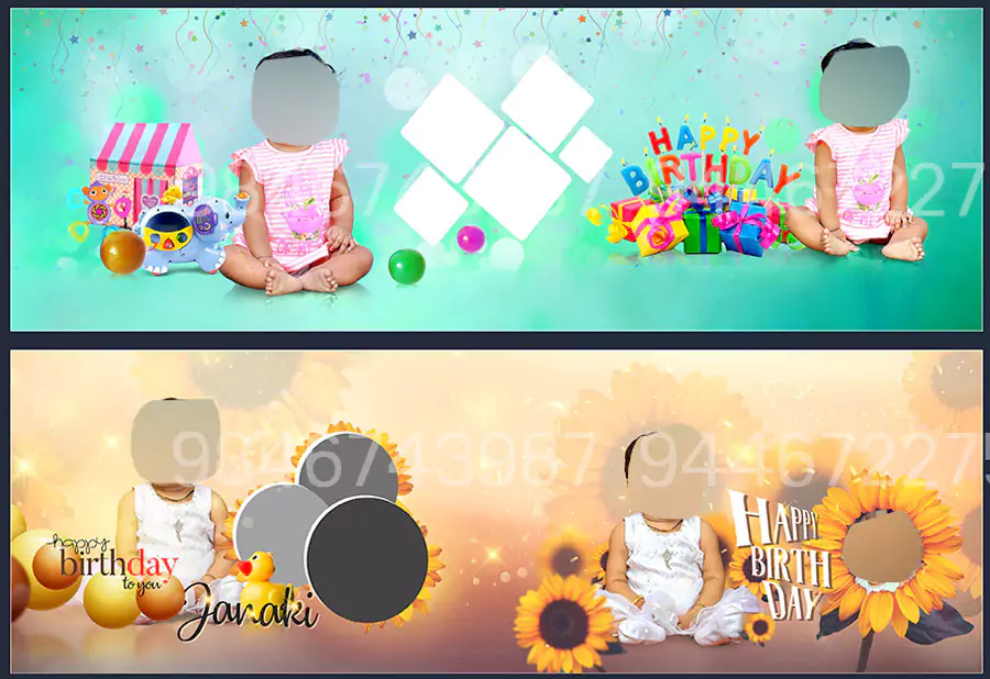 Birthday Album Design PSD