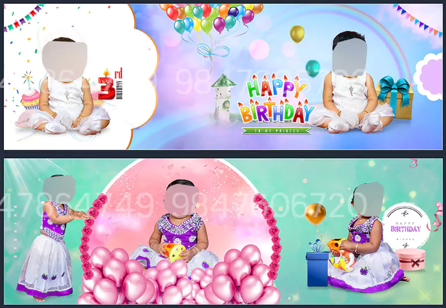 Birthday Album Design PSD