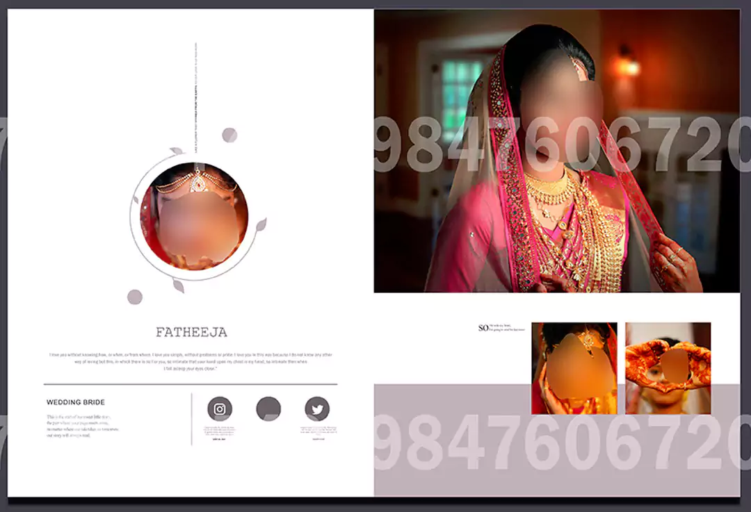 Indian Wedding album templates ideas