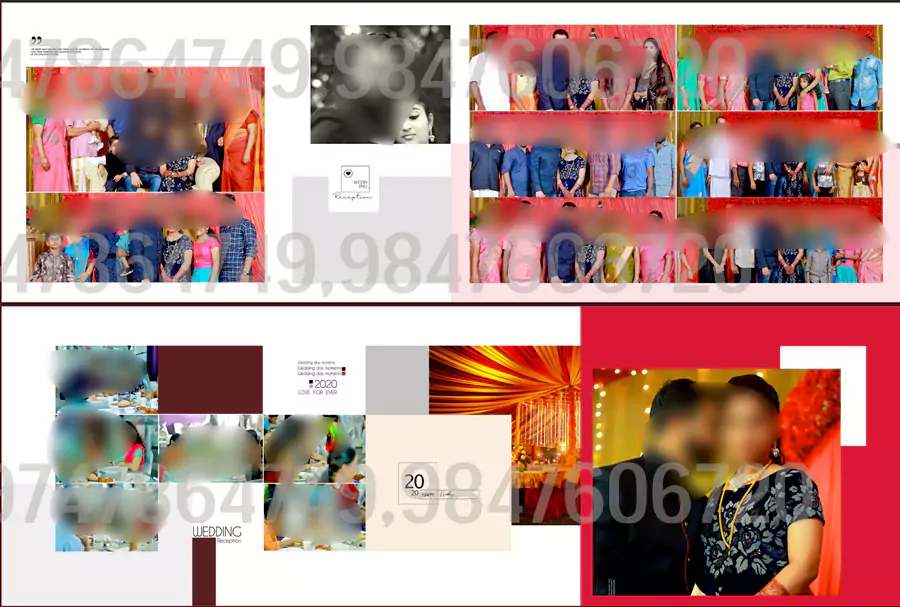 full wedding album design package 2022