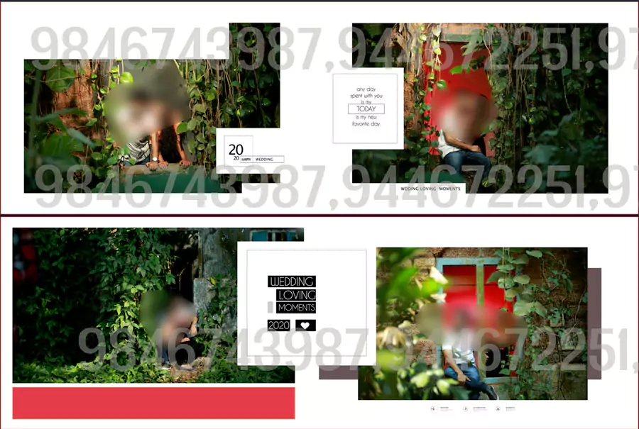 full wedding album design package 2022