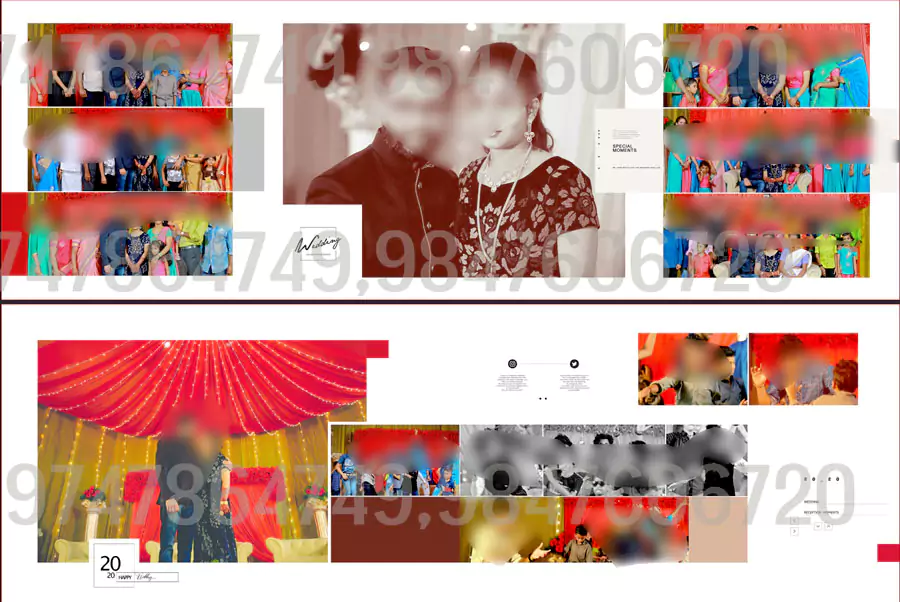 full wedding album design package 2022