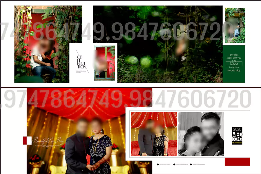 full wedding album design package 2022