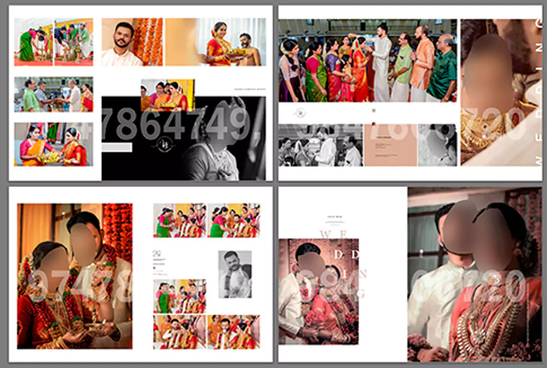 wedding album design 16 x 24 size