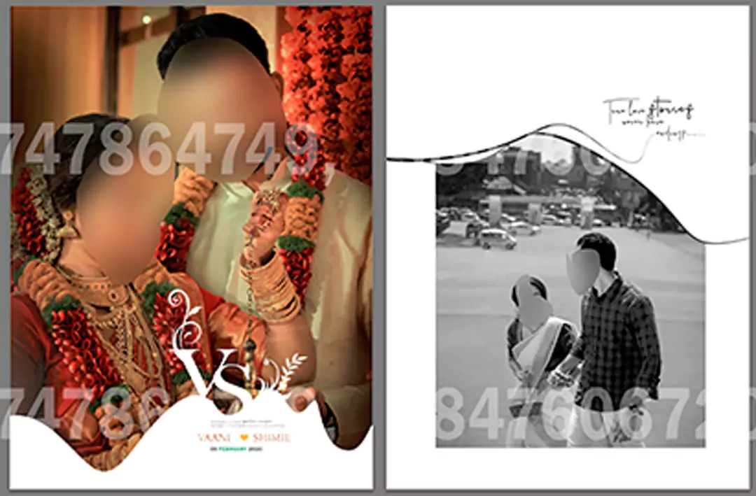 wedding album design 16 x 24 size