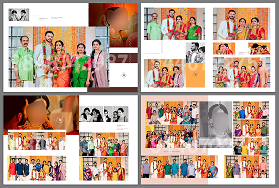 wedding album design 16 x 24 size