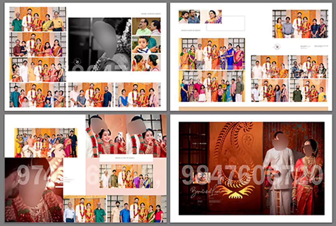 wedding album design 16 x 24 size