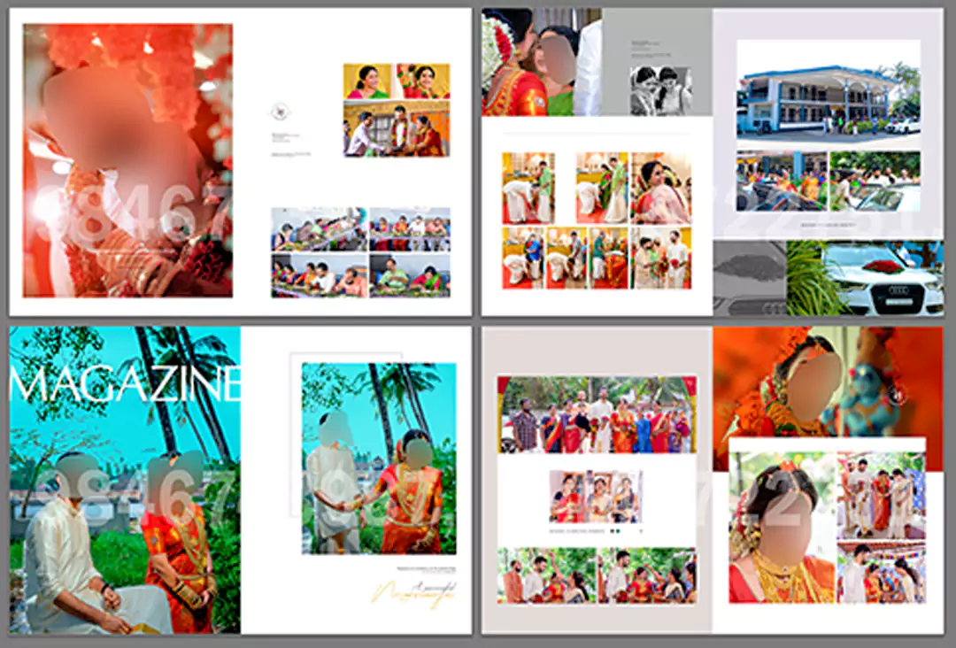 wedding album design 16 x 24 size