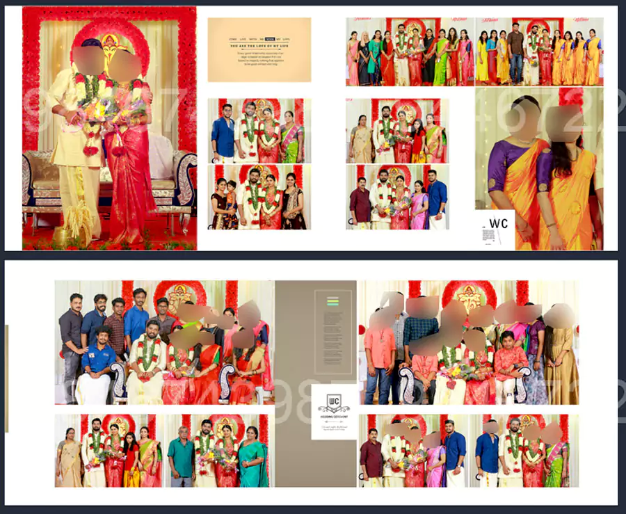 wedding album design full package