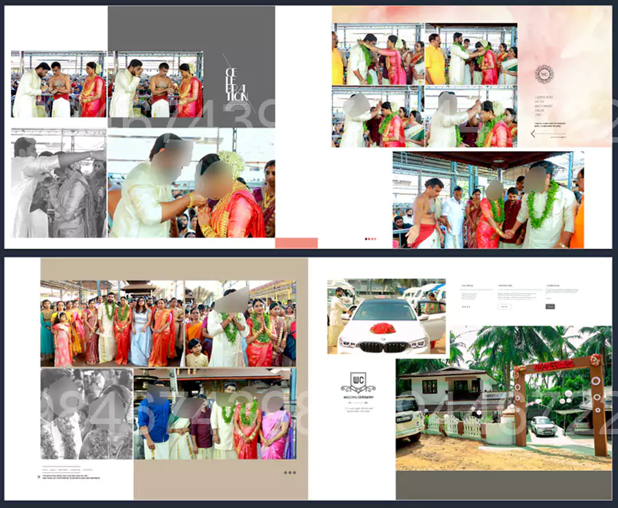 wedding album design full package