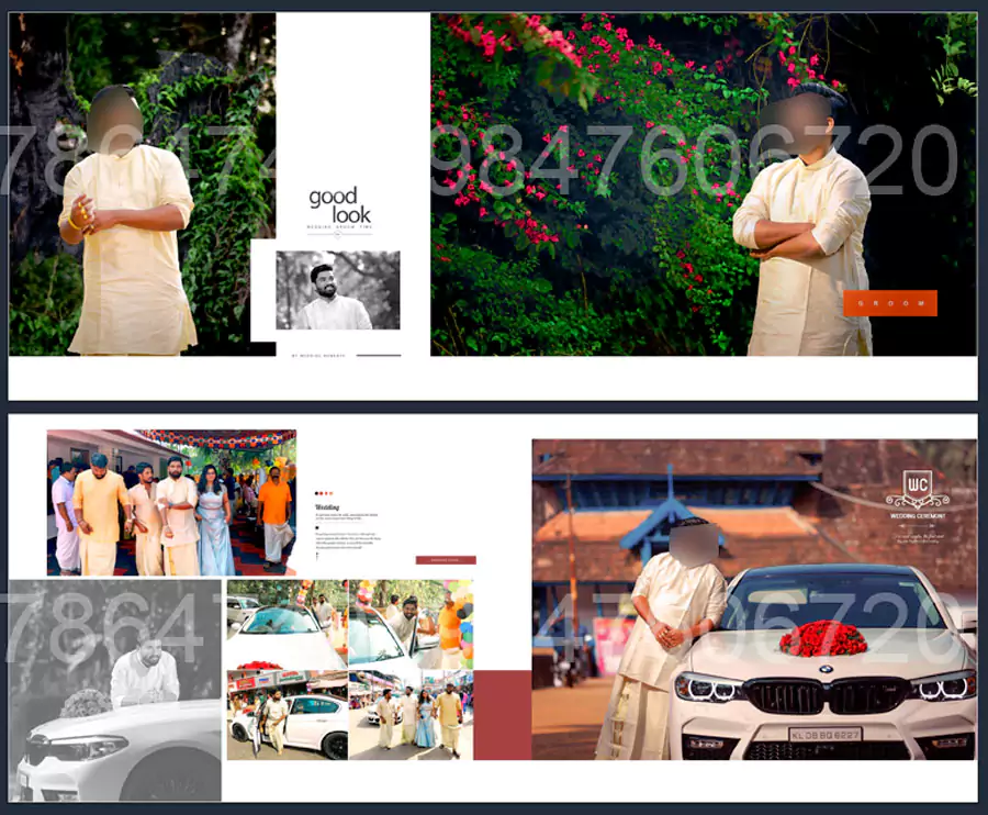 wedding album design full package