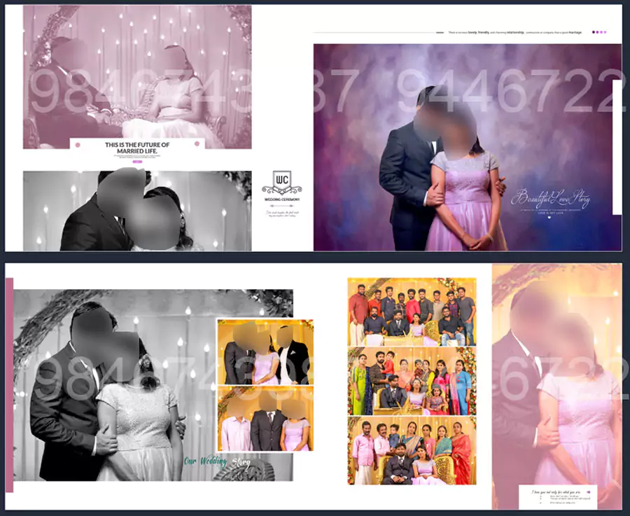 wedding album design full package