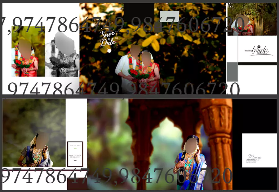 wedding album psd background