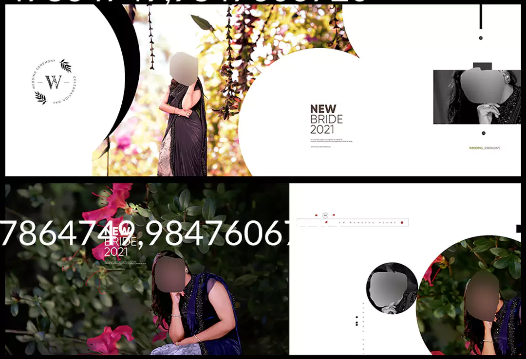 western wedding album design templates