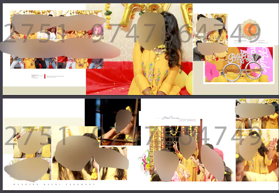 haldi wedding album design