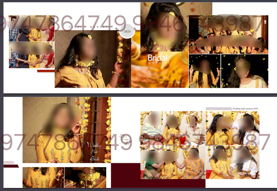 haldi wedding album design