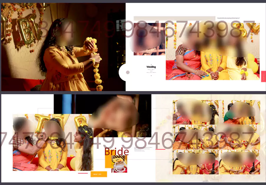 haldi wedding album design