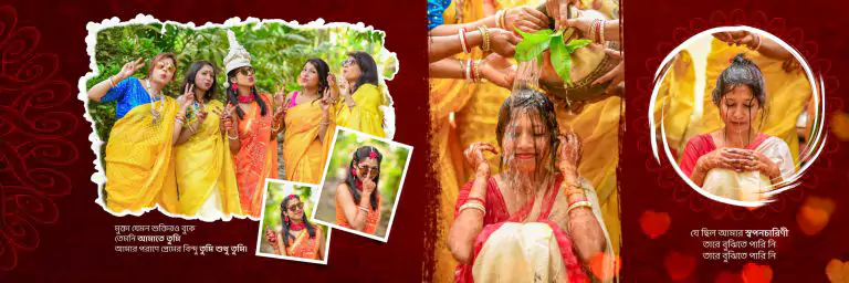 Bengali Wedding Album PSD 12x36 free Download