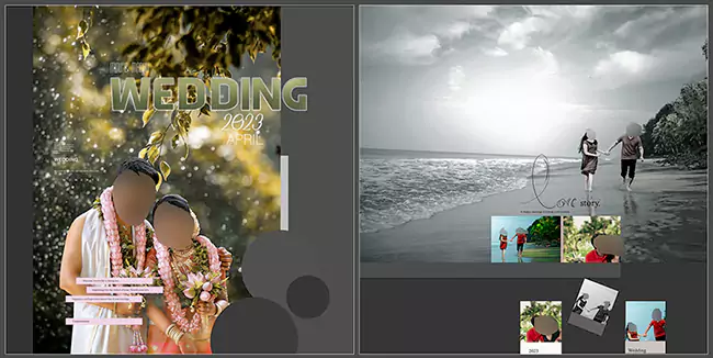 Indian Wedding Album Design 12X30