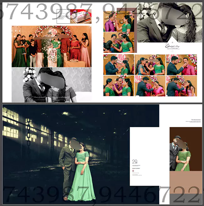 Indian Wedding Album Design 12X30