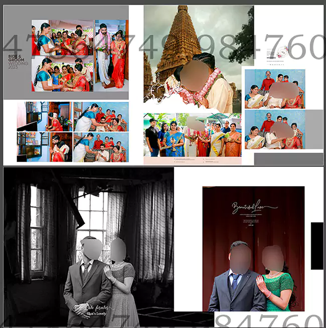 Indian Wedding Album Design 12X30