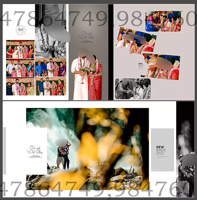 Indian Wedding Album Design 12X30