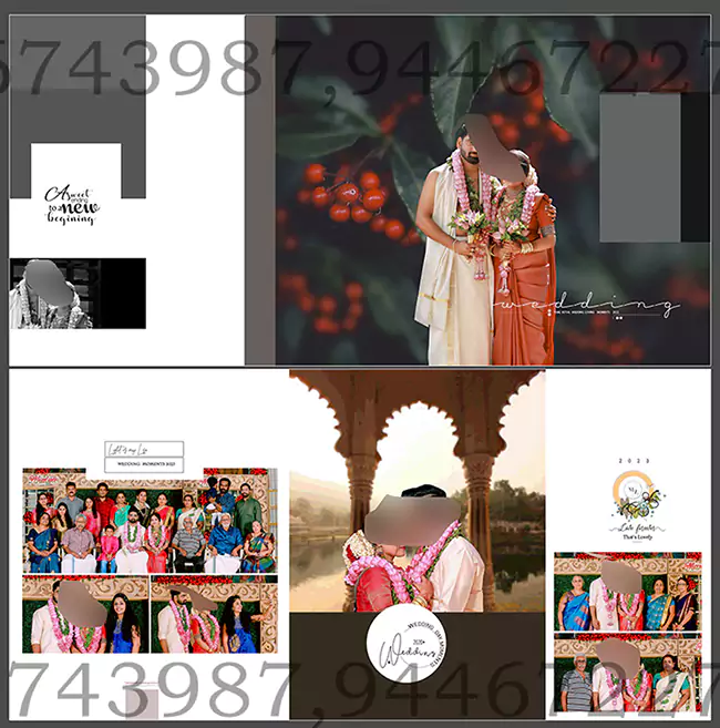 Indian Wedding Album Design 12X30