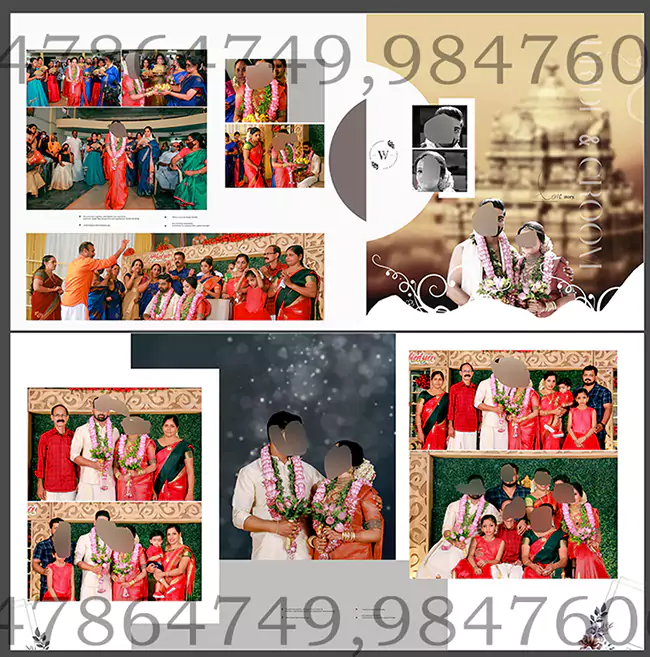 Indian Wedding Album Design 12X30