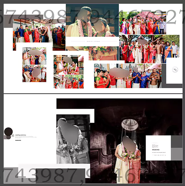 Indian Wedding Album Design 12X30