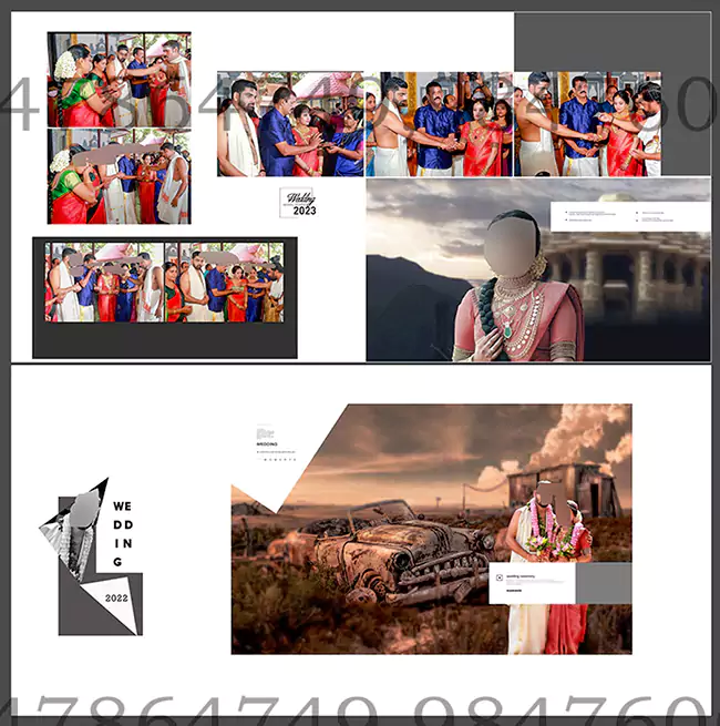 Indian Wedding Album Design 12X30