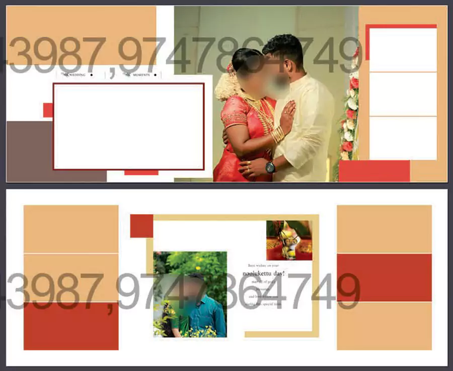 Indian Wedding Album Design PSD Templates 2022